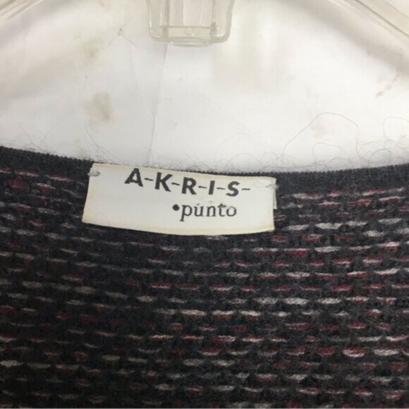 Akris Punto Tweed Knit Mohair Wool Zip Pockets Jacket Cardigan Sweater Preppy 6 - Picture 6 of 16